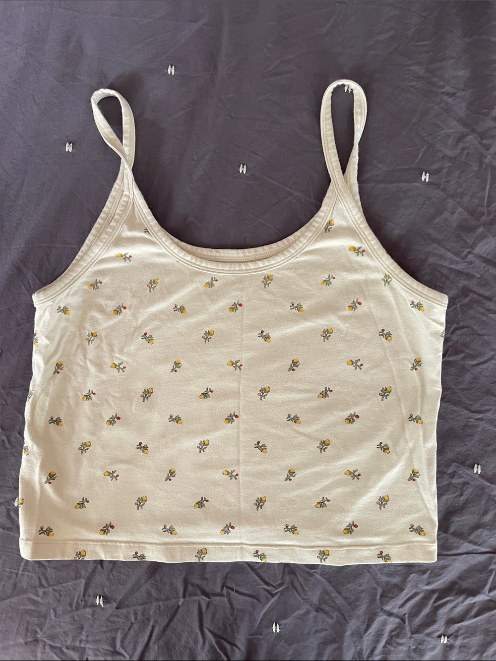 ARQ crop tank floral print 2X